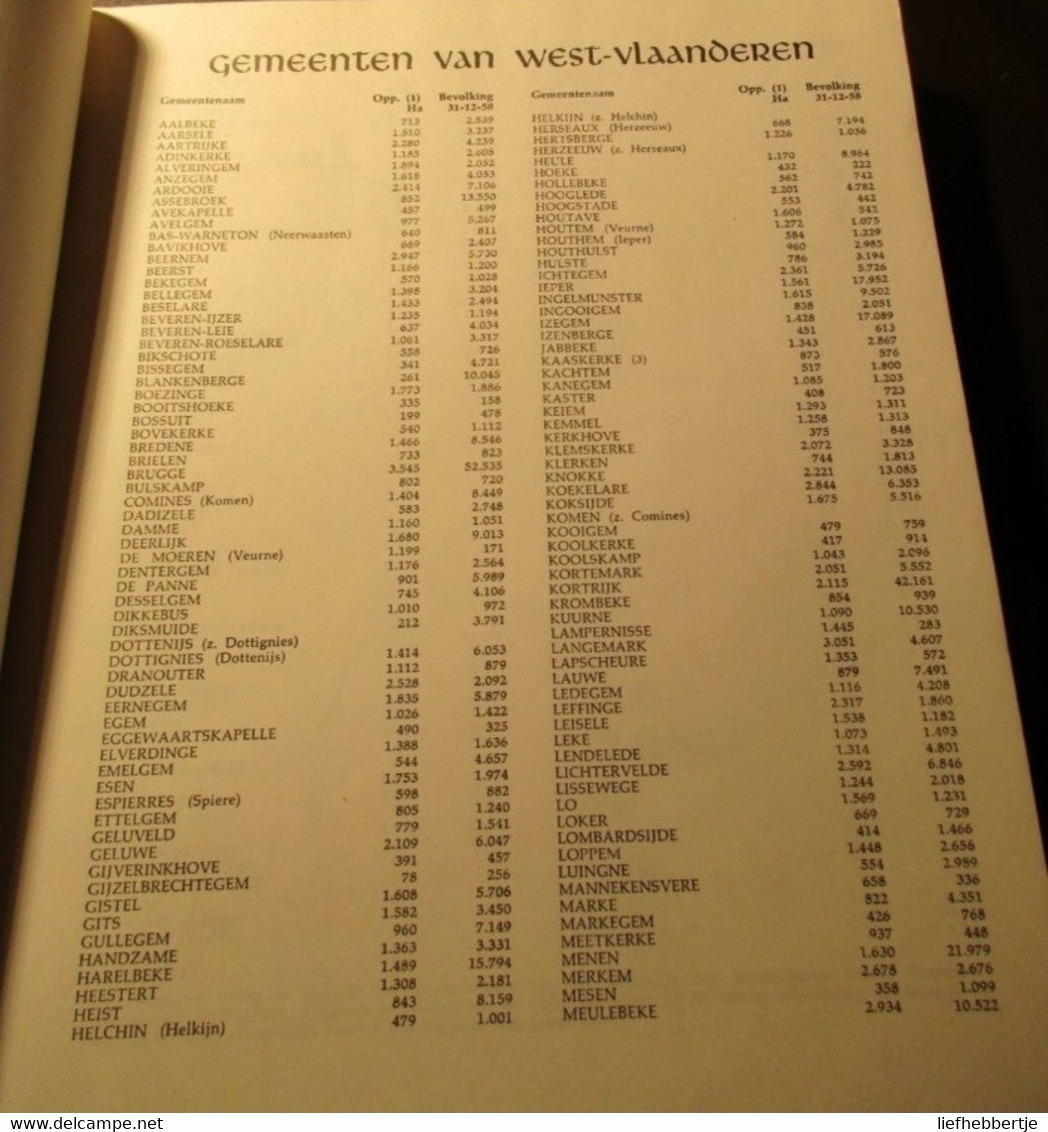 Atlas Van Alle Westvlaamse Gemeenten Van Rond 1960  -  West-vlaanderen - Oude Kaarten - Zedelgem (auteur Uit_) - History