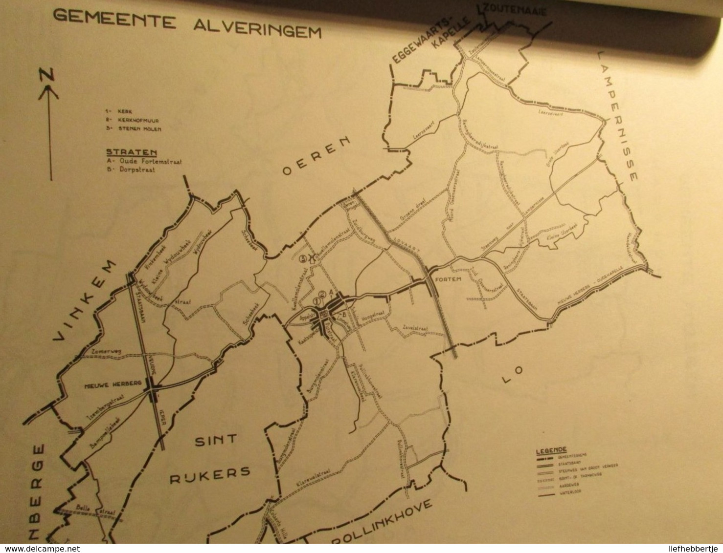 Atlas van alle Westvlaamse gemeenten van rond 1960  -  West-vlaanderen - oude kaarten - Zedelgem (auteur uit_)