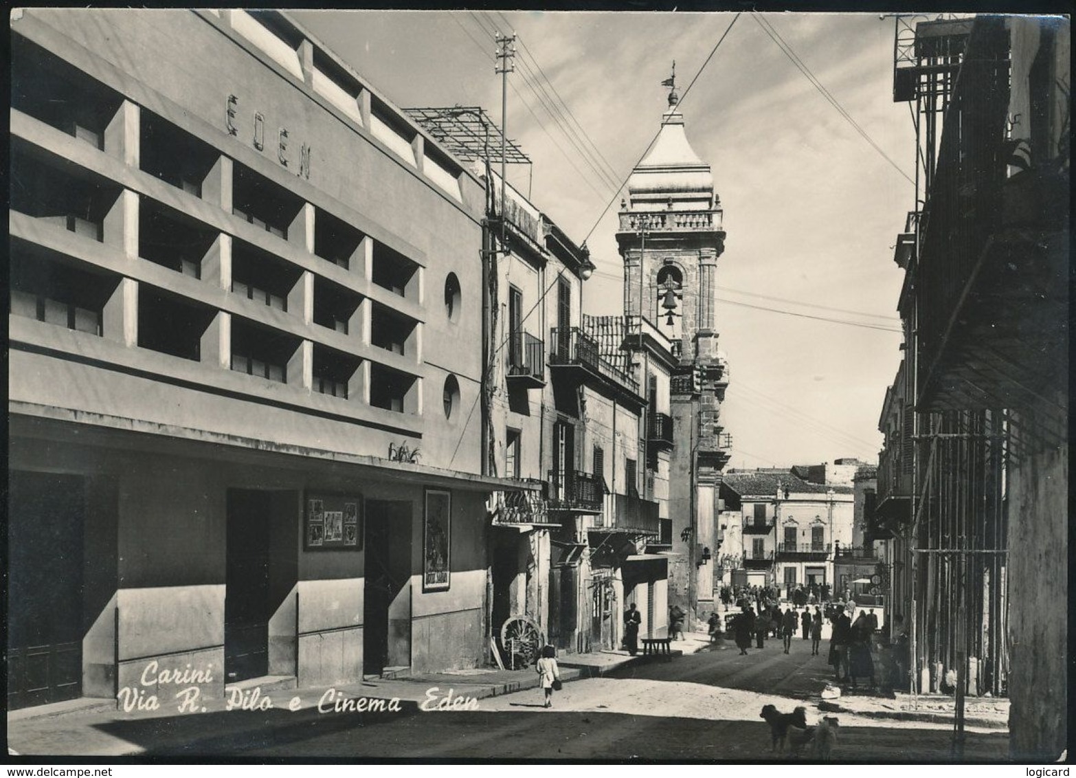 CARINI (PALERMO) - VIA ROSOLINO PILO E CINEMA EDEN 1965 - Palermo