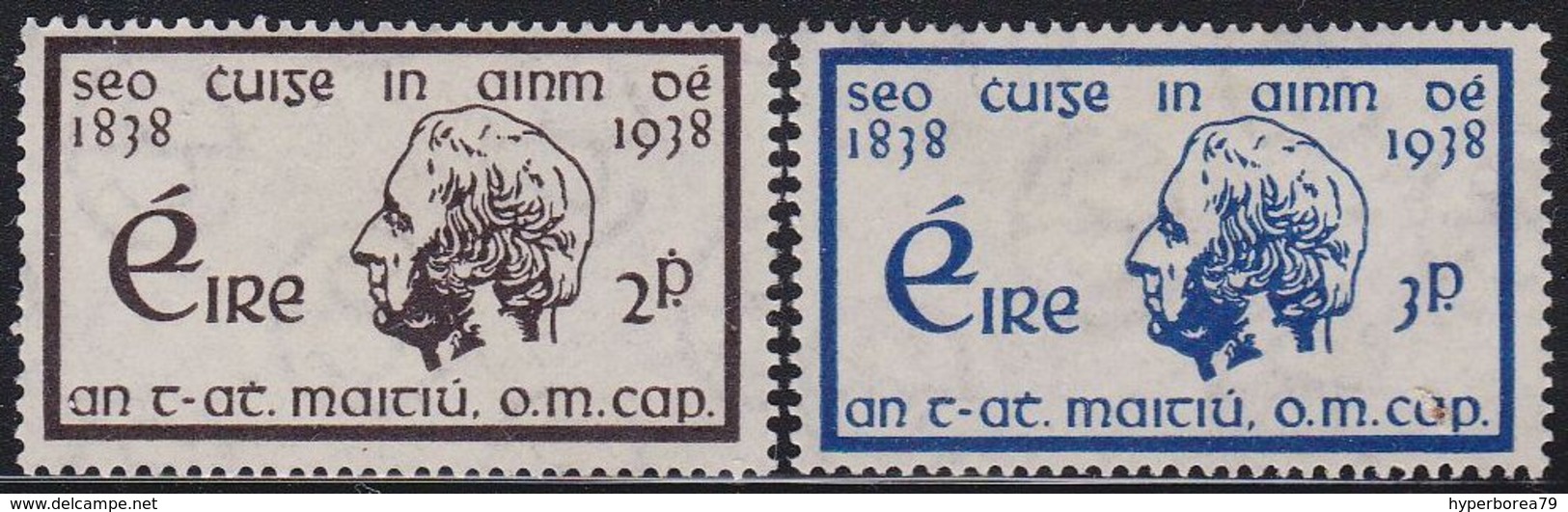Ireland EIRE 74/5 - Temperance Movement 1938 - MH - Unused Stamps