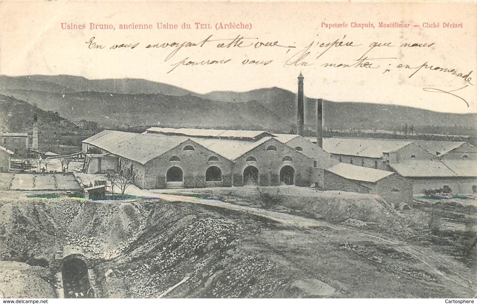 CPA 07 Ardèche Le Teil Usines Bruno Ancienne Usine Du Teil - Le Teil