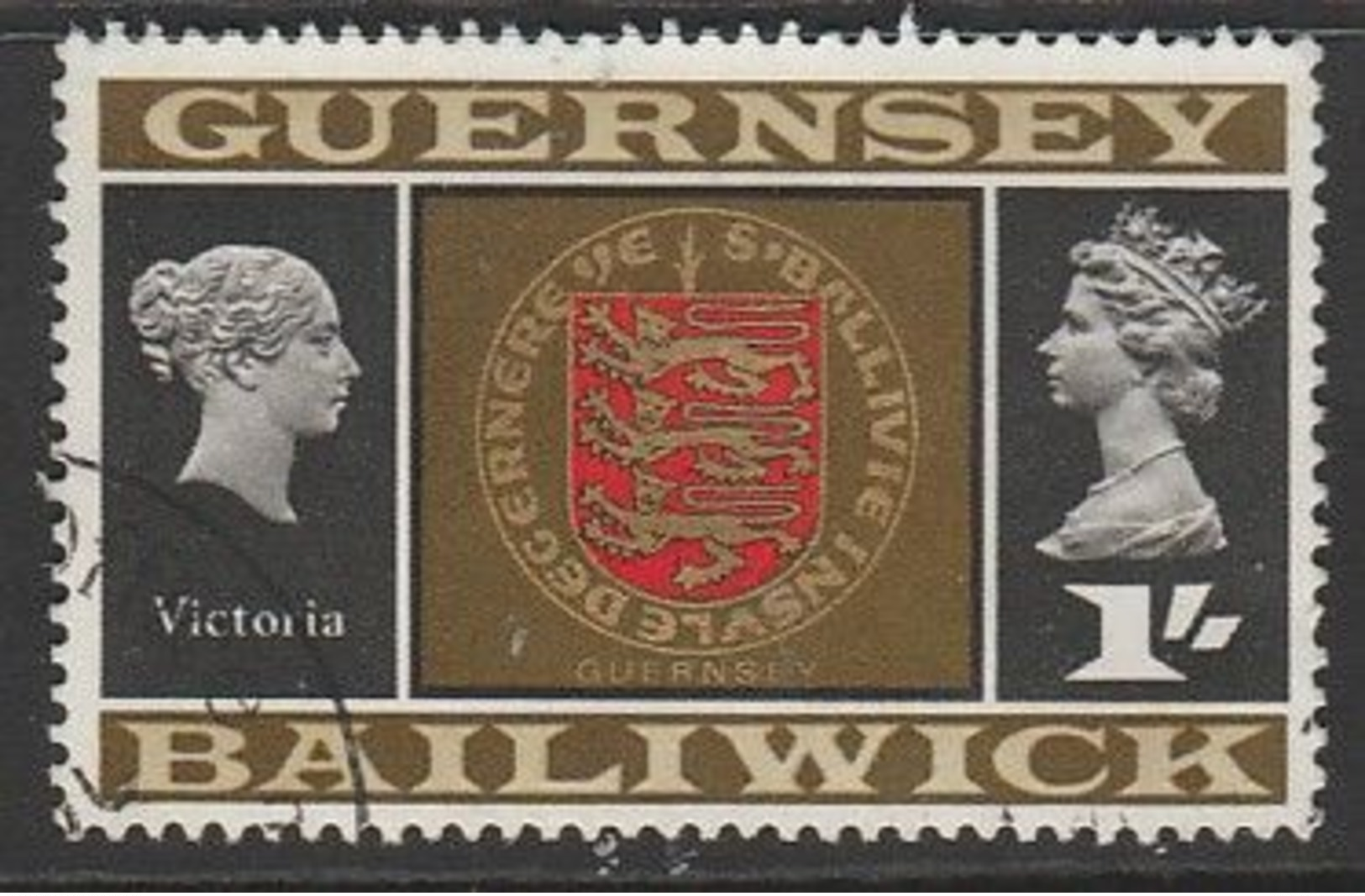 Guernsey 1969 -1970 Daily Stamps 1 Sh Multicoloured SW 10 O USED - Guernesey