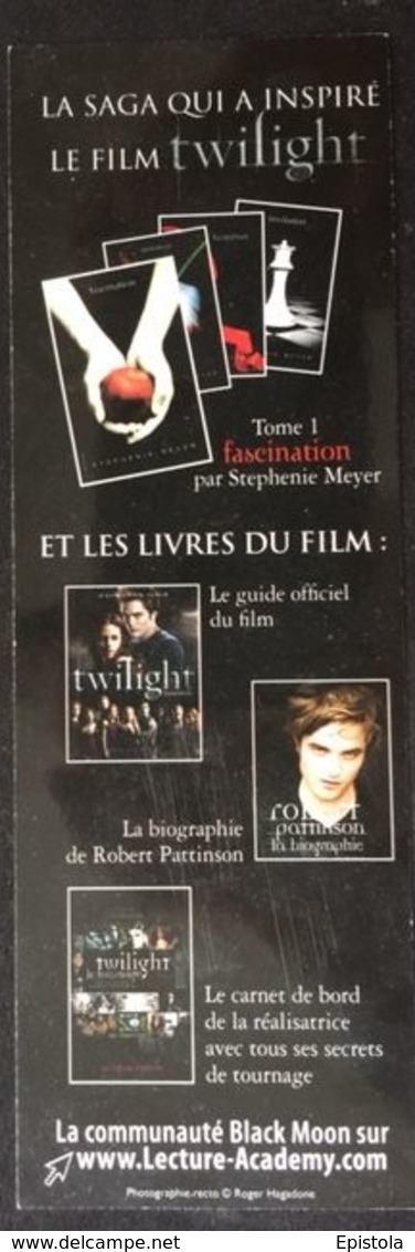 ➤ Marque-Page  (Book Mark) -  TWILIGHT Tome 1 Fascination Pomme Apple - Marque-Pages