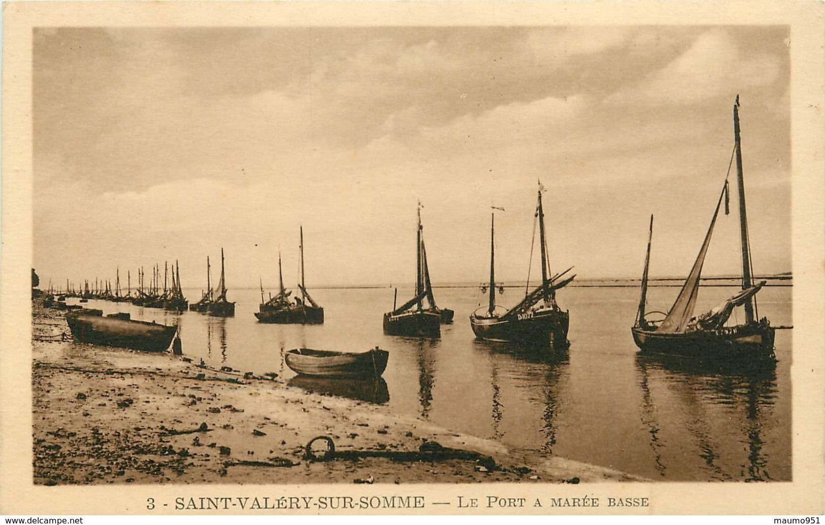 80 SAINT VALERY SUR SOMME - Le Port A Marée Basse - Saint Valery Sur Somme