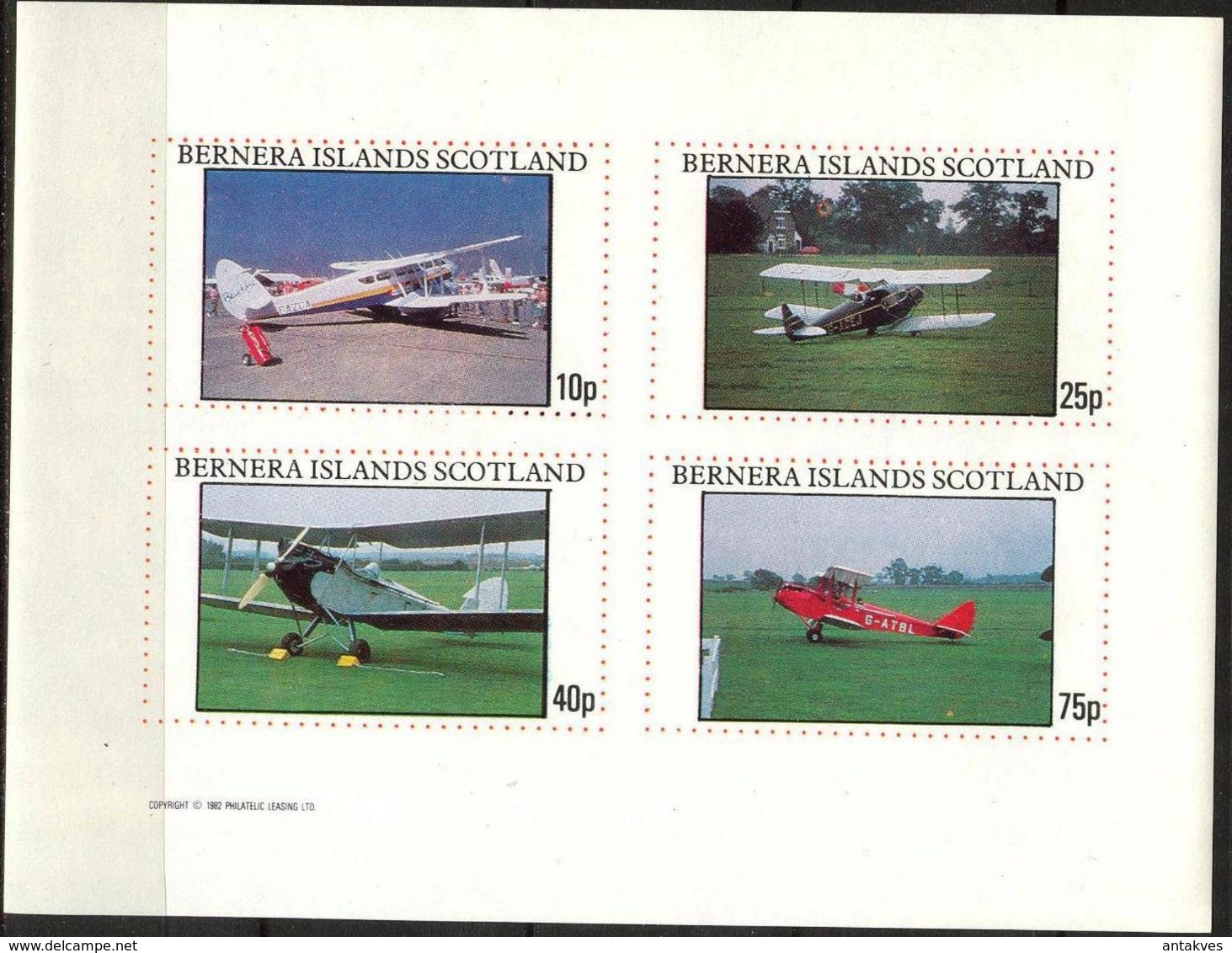 {B260} Aviation Airplanes IV Sheet Of 4 Imperf. MNH** LABEL Cinderella !! - Vignettes De Fantaisie