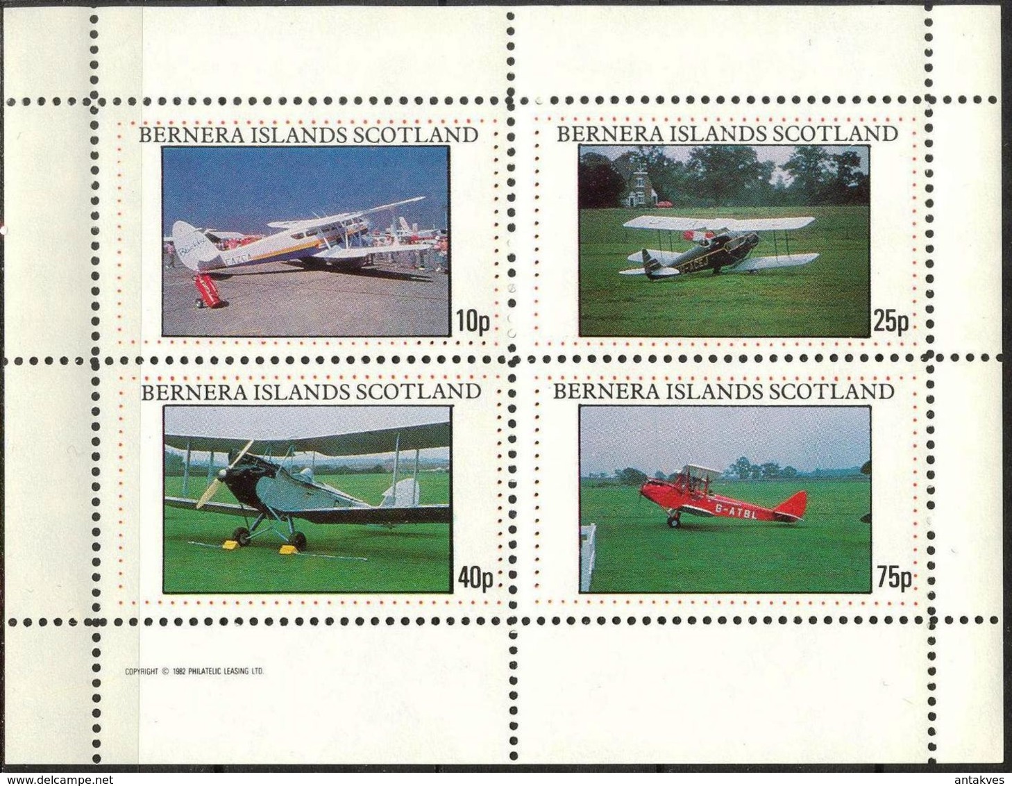 {B261} Aviation Airplanes IV Sheet Of 4 MNH** LABEL Cinderella !! - Vignettes De Fantaisie