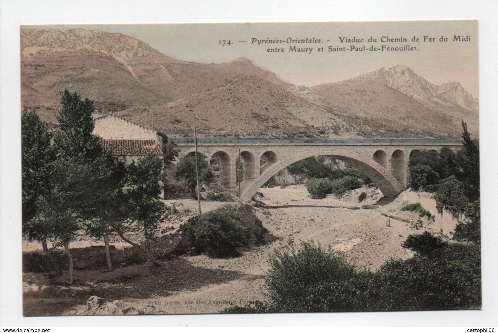 - CPA PYRÉNÉES ORIENTALES (66) - Viaduc Du Chemin De Fer Du Midi Entre Maury Et Saint-Paul-de-Fenouillet - - Sonstige & Ohne Zuordnung