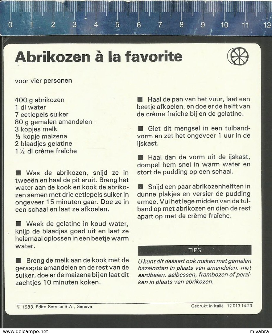 ABRIKOZEN À LA FAVORITE - Küche & Rezepte