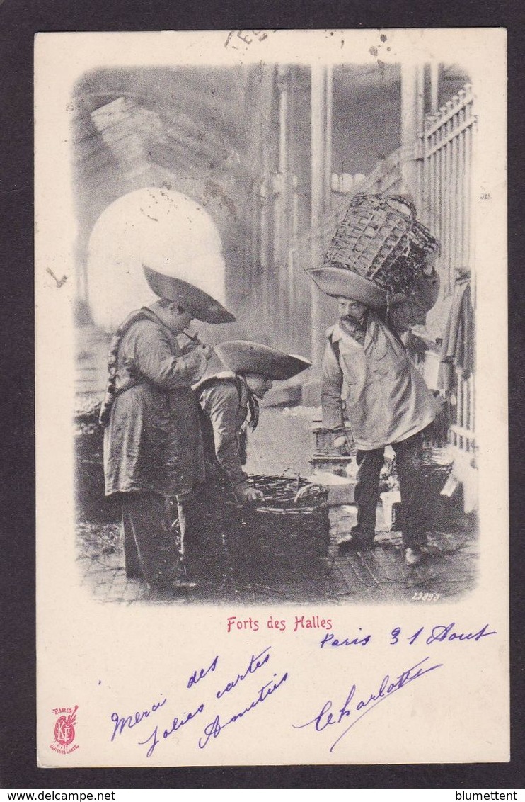 CPA PARIS PITTORESQUE Métier Circulé Forts Des Halles - Petits Métiers à Paris