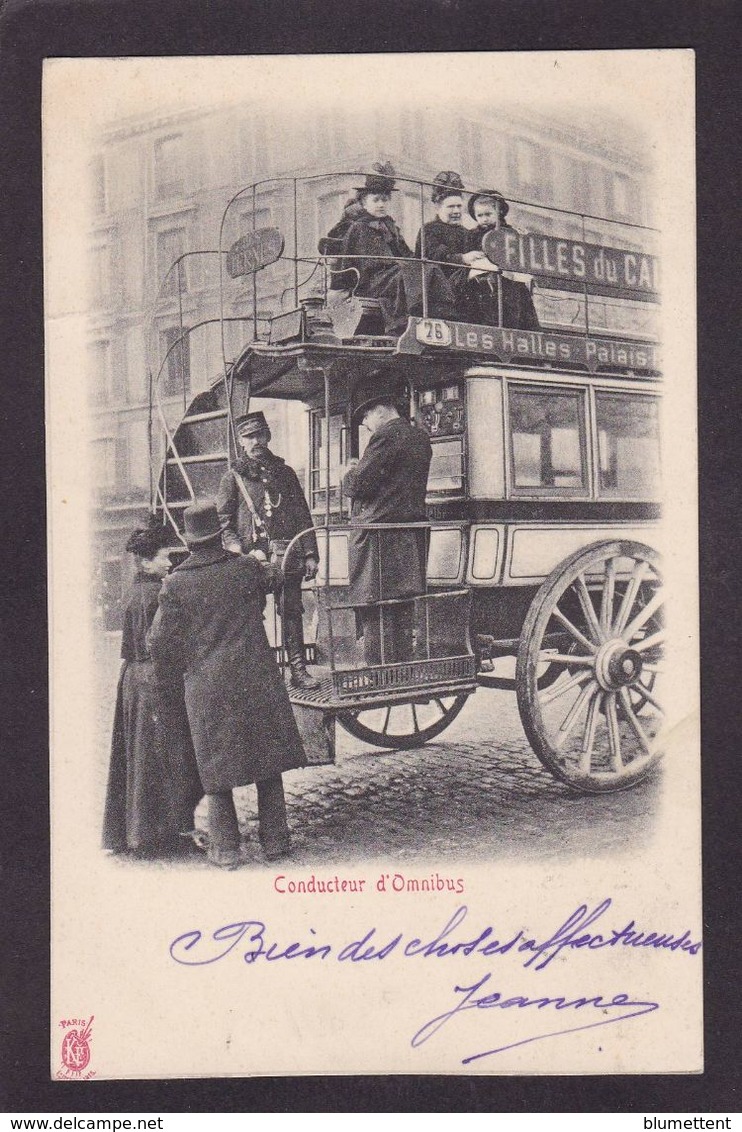 CPA PARIS PITTORESQUE Métier Circulé Conducteur D'omnibus - Petits Métiers à Paris