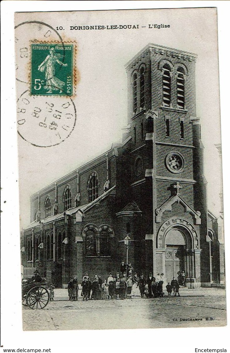 CPA - Carte Postale France Dorignies Lez Douai-L'église--1908- VM17535 - Douai