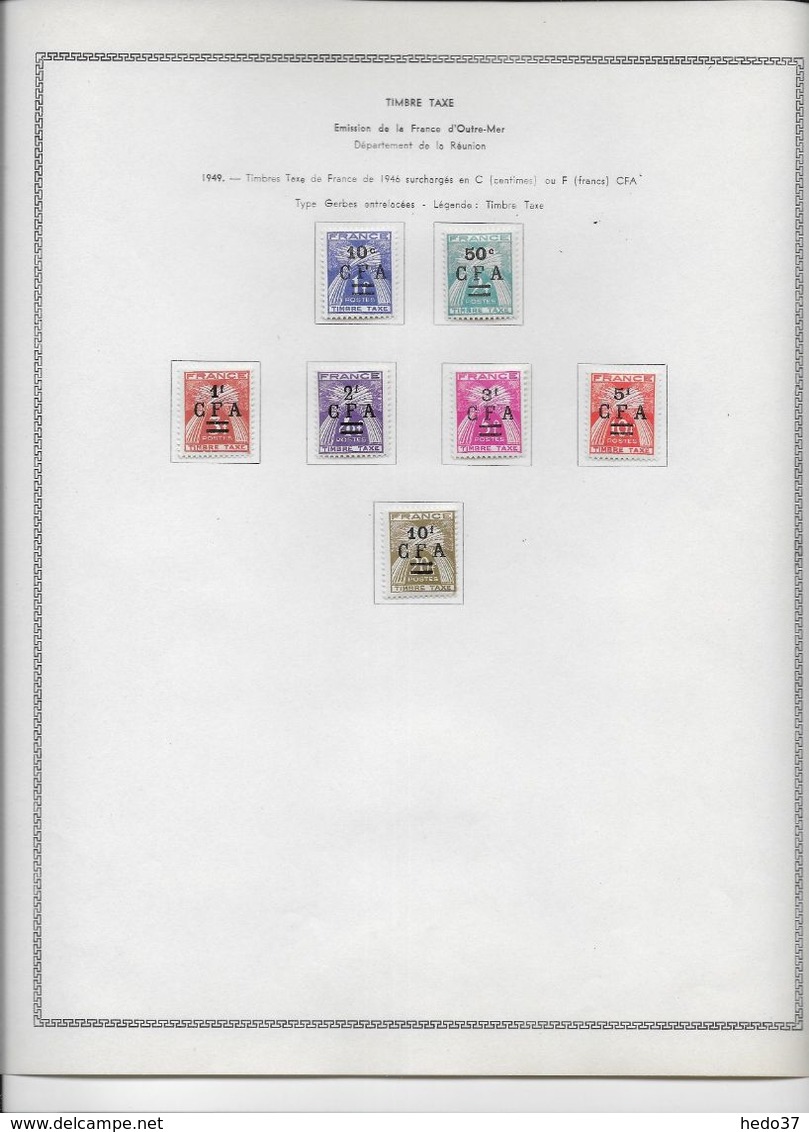 Réunion - Collection Vendue Page Par Page - Timbres Neufs * Avec Charnière - TB - Portomarken