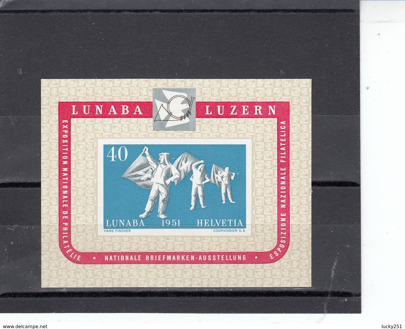 Suisse - Année 1951 - Neuf**  - Fête Nationale - N°Zumstein 32** - Surtaxe, Expo Nationale De Philatélie à Lucerne - Blocks & Sheetlets & Panes