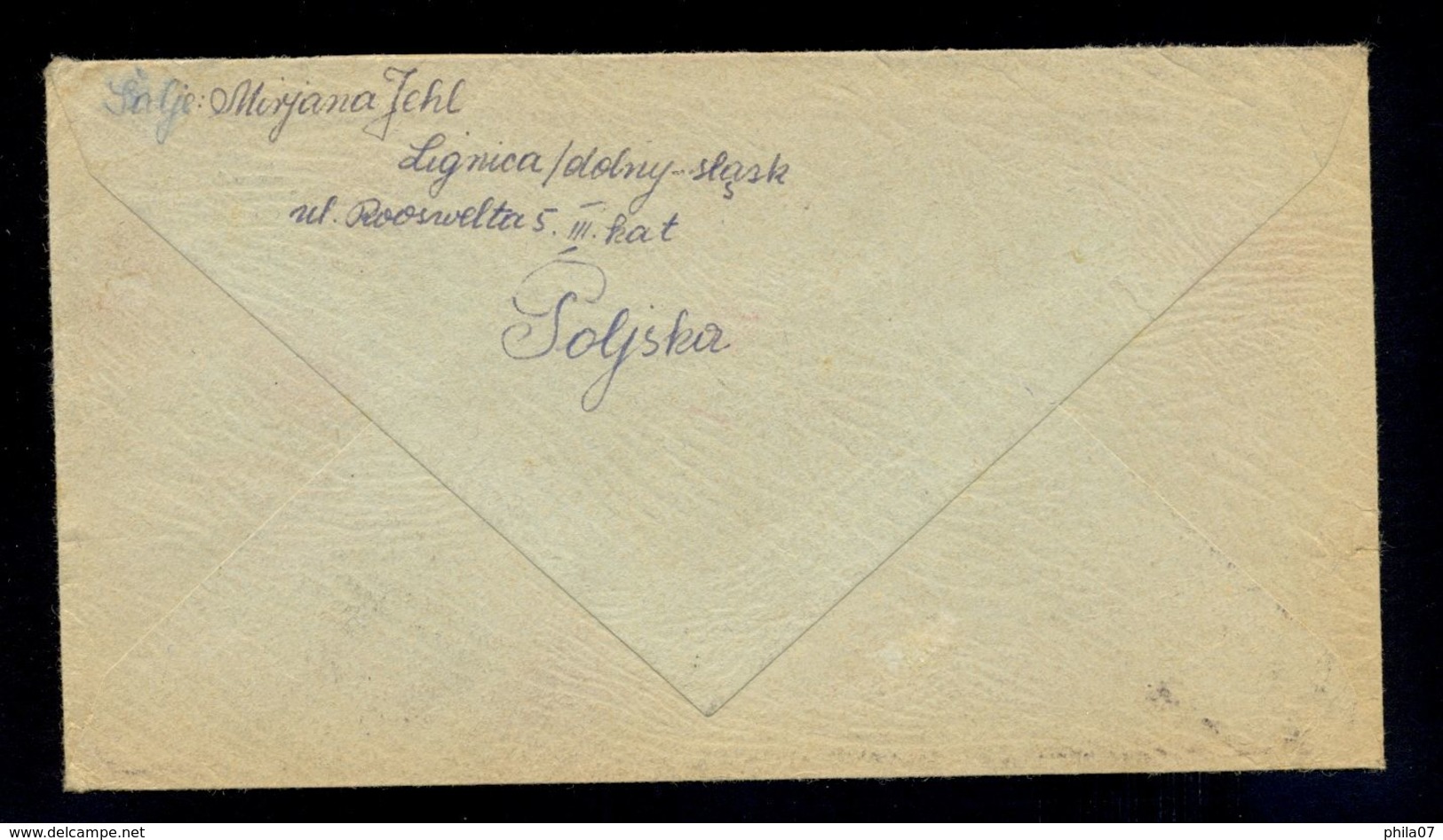 POLAND - Envelope Sent From Lignica To Zagreb (Yugoslavia) 1947. Nice Interesting Franking - Other & Unclassified