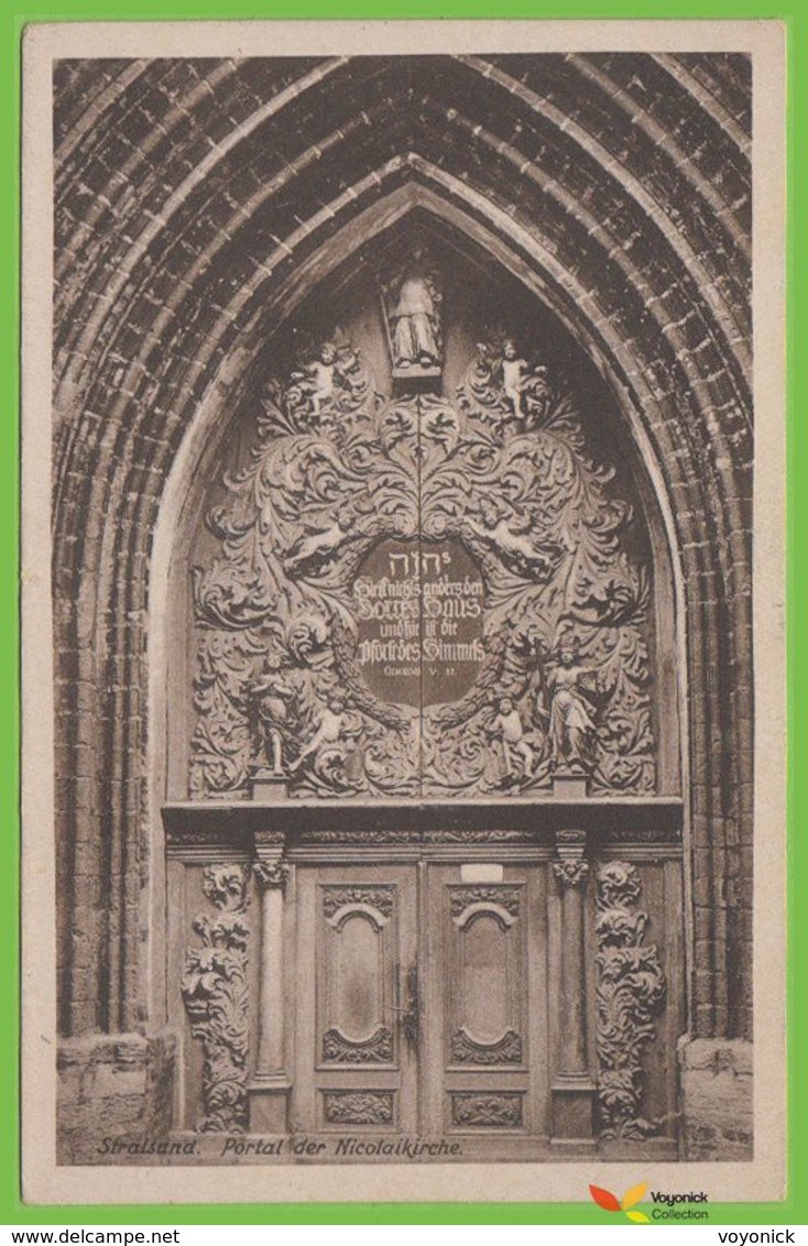 Voyo STRALSUND PORTAL Der NICOLAIKIRCHE Unused  Excellent Condition 1930s - Graal-Müritz