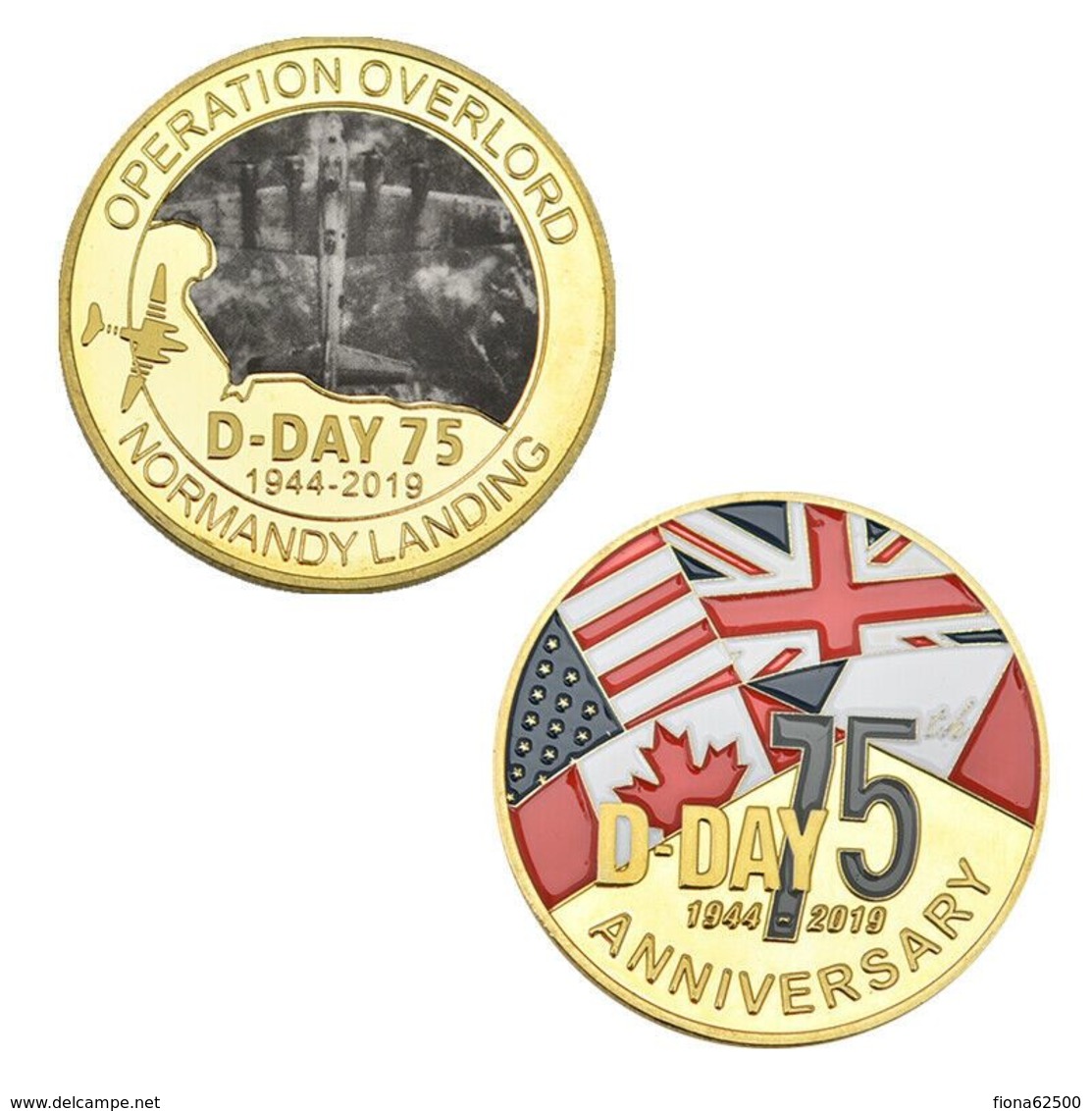 D-DAY . 75éme ANNIVERSAIRE . OPERATION OVERLORD . 1944 . 1919 . NORMANDY LANDING . - Autres & Non Classés