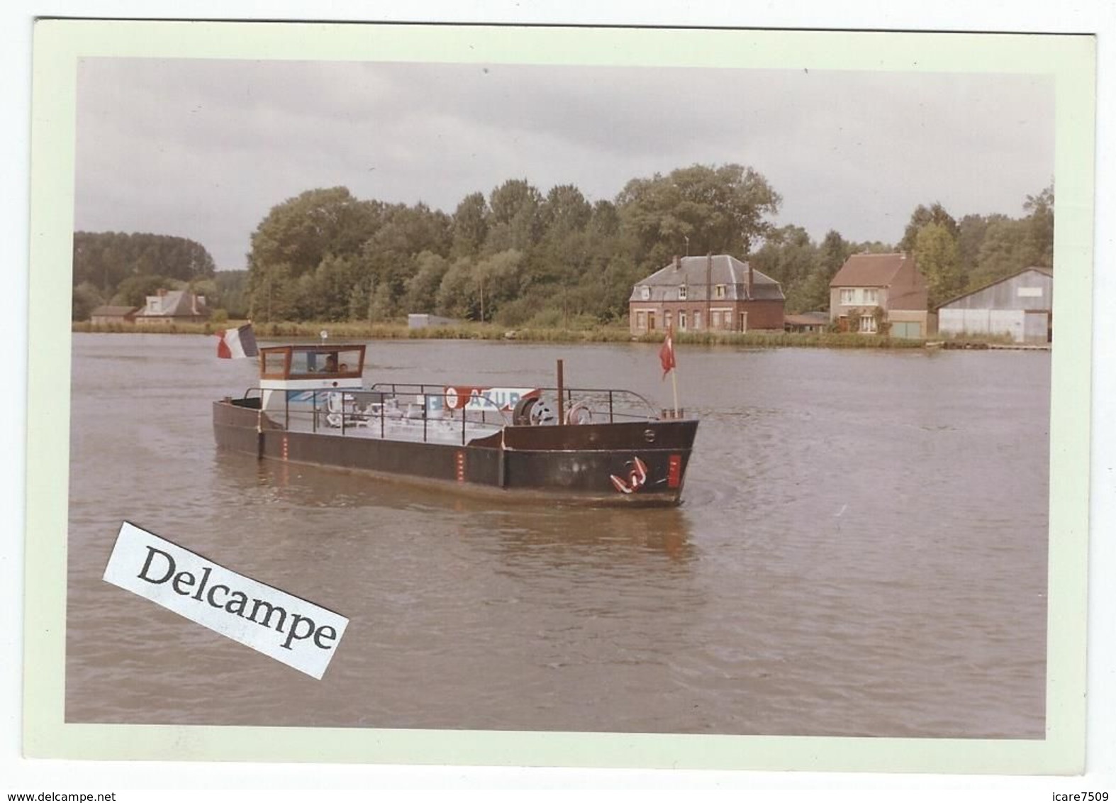 BATELLERIE - Secteur De VALENCIENNES - Dépôt Fluvial D'Estren, Vedette "Etoile Bleue N°2" - Photo 12.8 X 8.8 Cm Environ - Boats