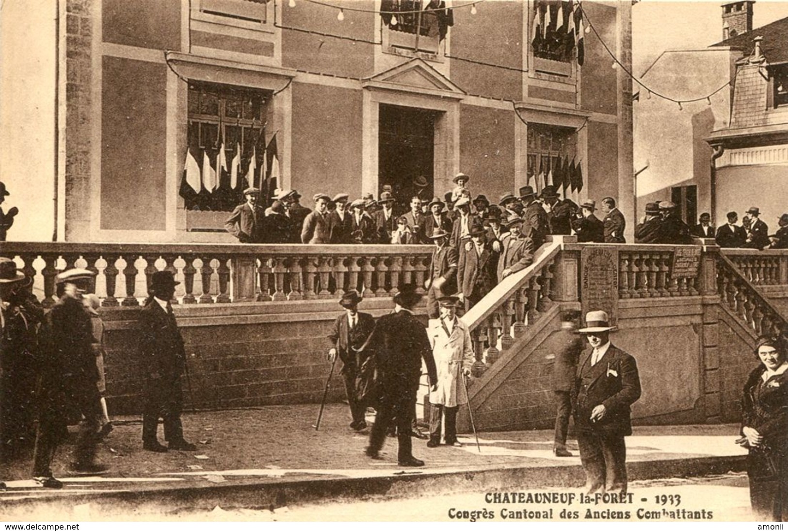 87. HAUTE-VIENNE - CHÂTEAUNEUF-LA-FORÊT. Congrès Cantonal Des Anciens Combattants 1913. - Chateauneuf La Foret