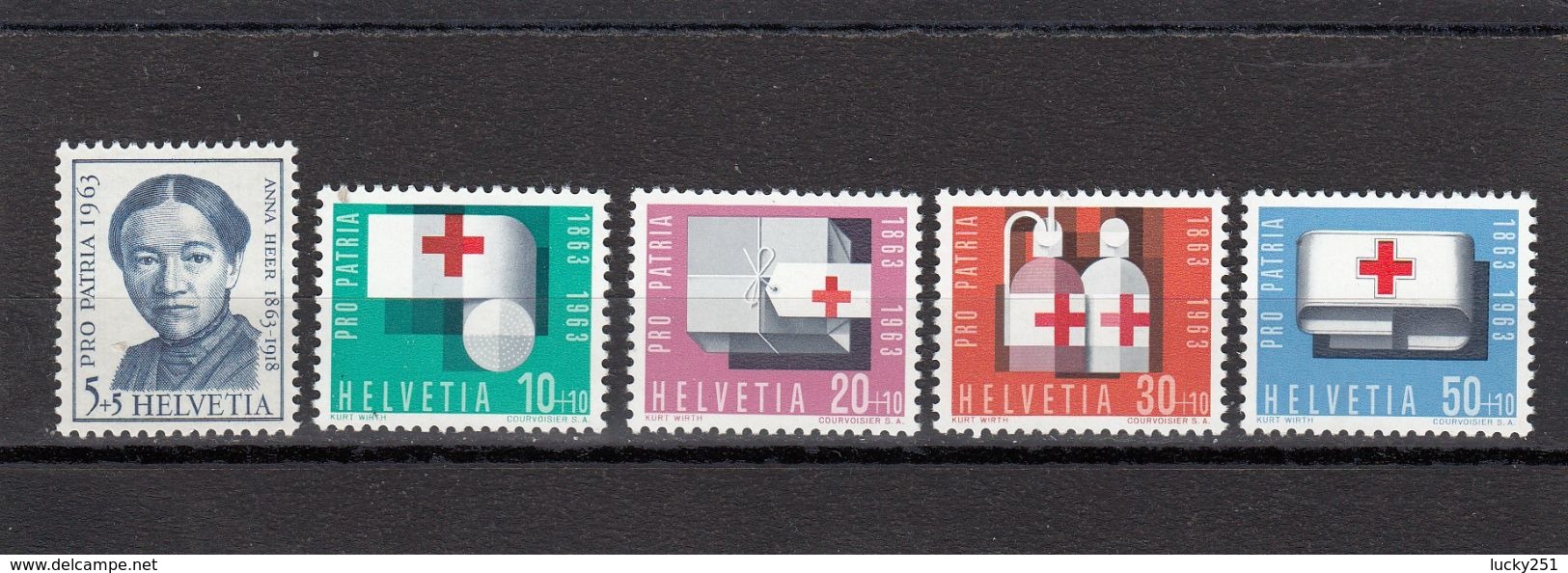 Suisse - Année 1963 - Neuf**  - Pro Patria - N°Zumstein 113/17**- Portrait Et Symboles De L'activité De La Croix-Rouge - Unused Stamps