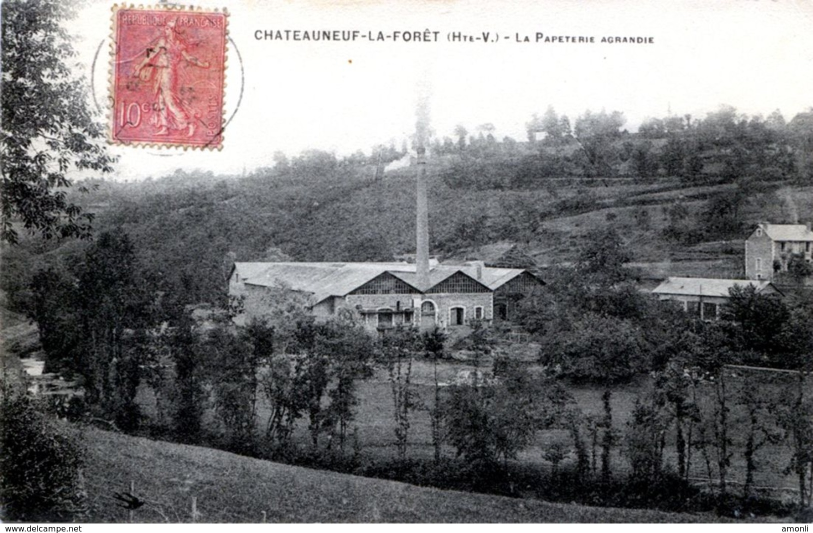 87. HAUTE-VIENNE - CHÂTEAUNEUF LA FORÊT. La Papeterie Agrandie. - Chateauneuf La Foret