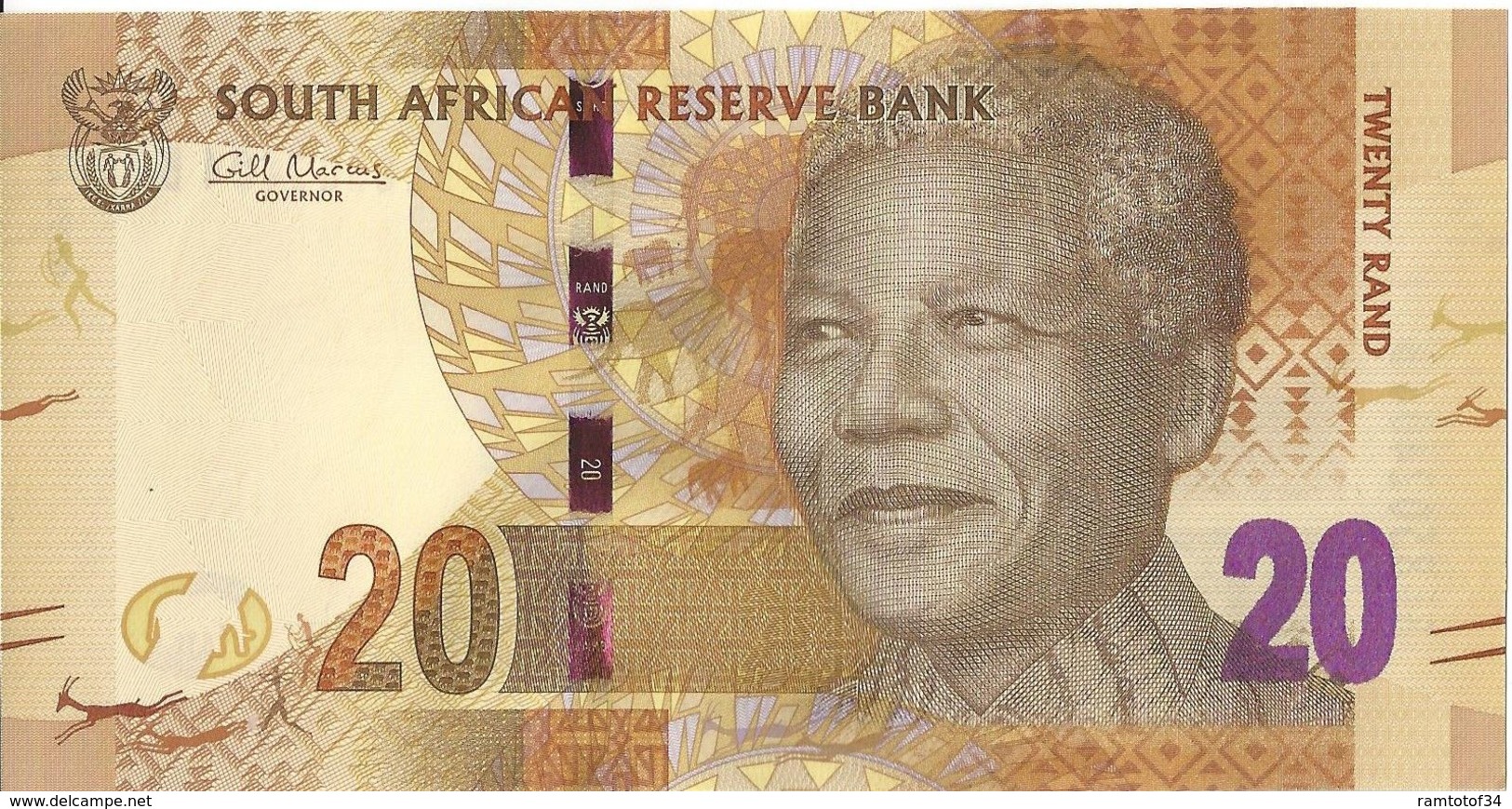 AFRIQUE DU SUD - 20 Rand 2015 (Nelson Mandela) - UNC - South Africa