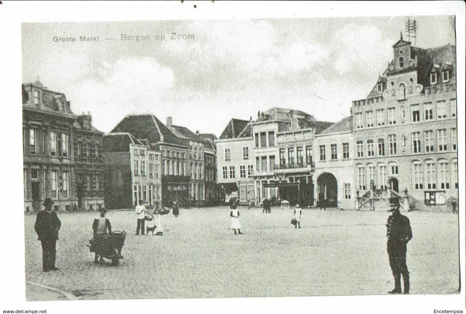 CPA - Carte Postale Pays Bas-Bergen Op Zoom- Grote Markt  Au Début 1900 VM17544 - Bergen Op Zoom