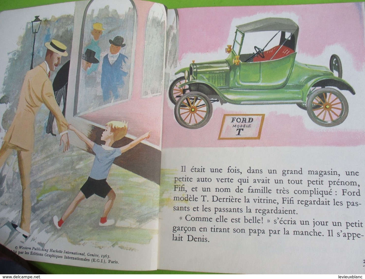 Les Albums Roses/"Fifi La Petite Auto"/Gilles Saint-Cérére/Jacques Pecnard/Imprimeur Gibert-Clarey/TOURS/1963   PLR3 - Hachette