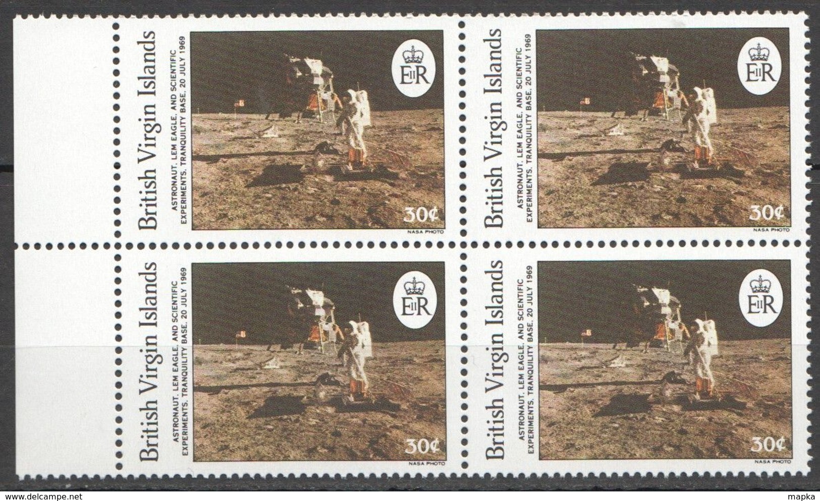 A456 BRITISH VIRGIN IS. SPACE THE CREW OF APOLLO 11 1SET MNH - Other & Unclassified