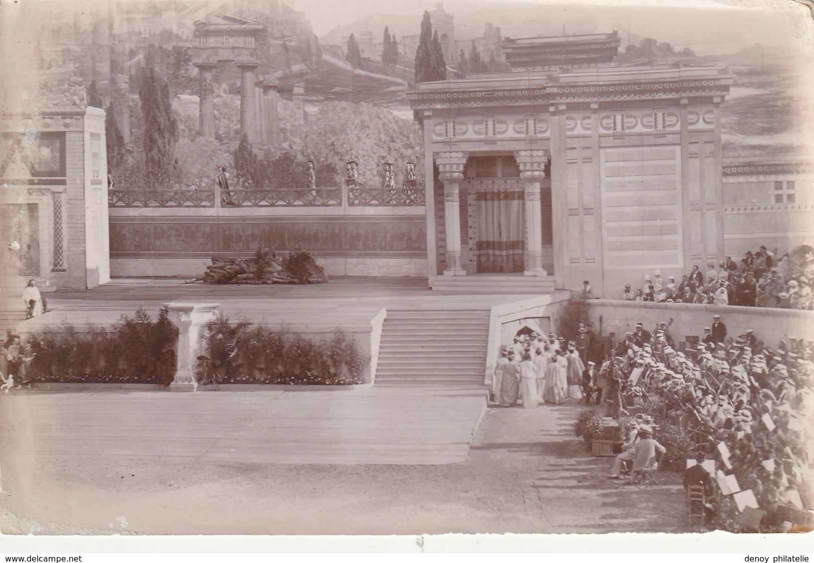 Beziers Photo Un Peu Plus Grande Qu Une Carte Postale Ancienne Au Dos Decor De Dejaniere - Beziers