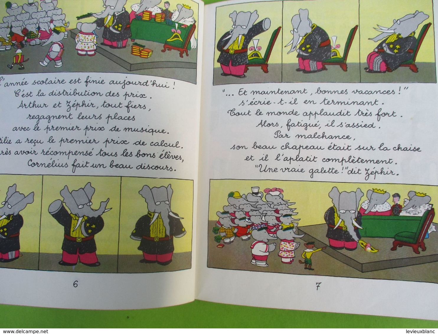 Les Albums Roses/"Vive Le Roi Babar" /Jean De Brunhoff/Imprimeur Gibert-Clarey/TOURS/1969   PLR8 - Hachette