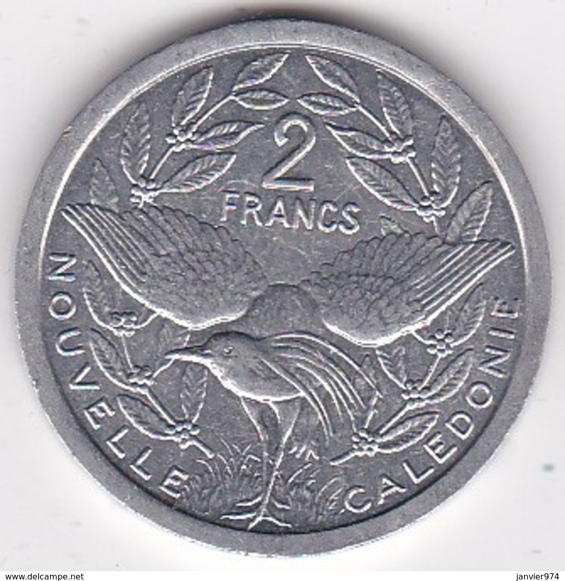 Nouvelle-Calédonie . 2 Francs 1987. Aluminium. - Nouvelle-Calédonie