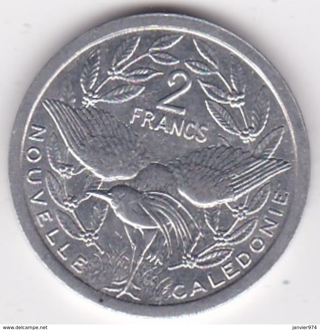 Nouvelle-Calédonie . 2 Francs 1987. Aluminium. - Neu-Kaledonien