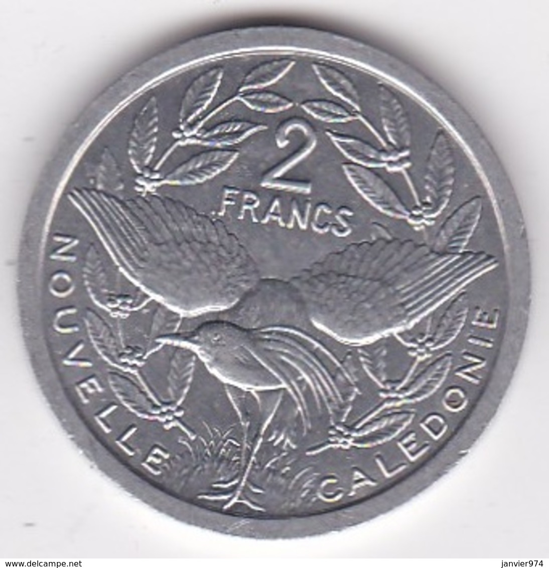 Nouvelle-Calédonie . 2 Francs 1996. Aluminium. - Neu-Kaledonien
