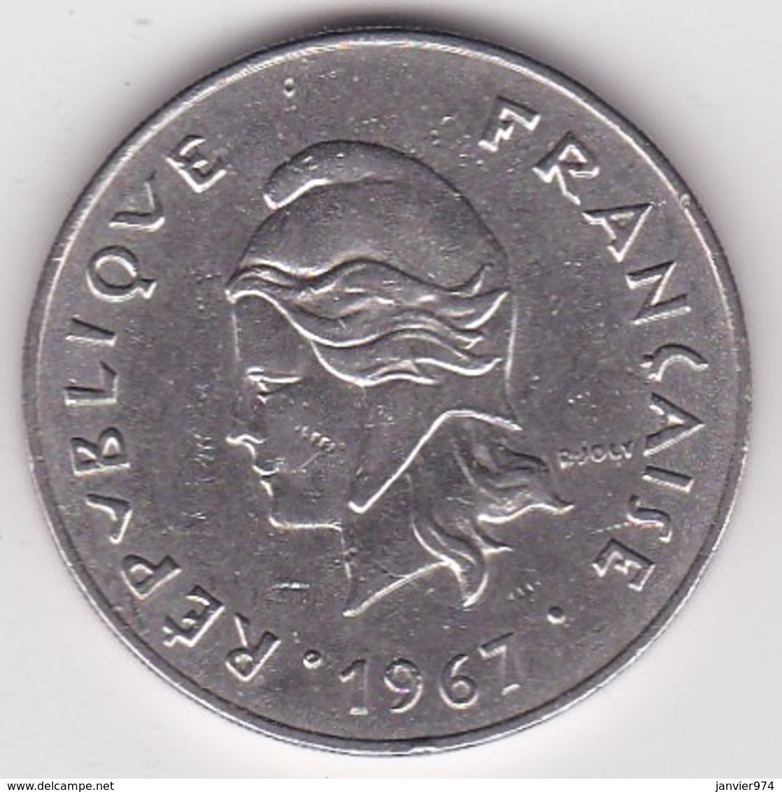 Nouvelle-Calédonie . 50 Francs 1967. En Nickel - Nouvelle-Calédonie