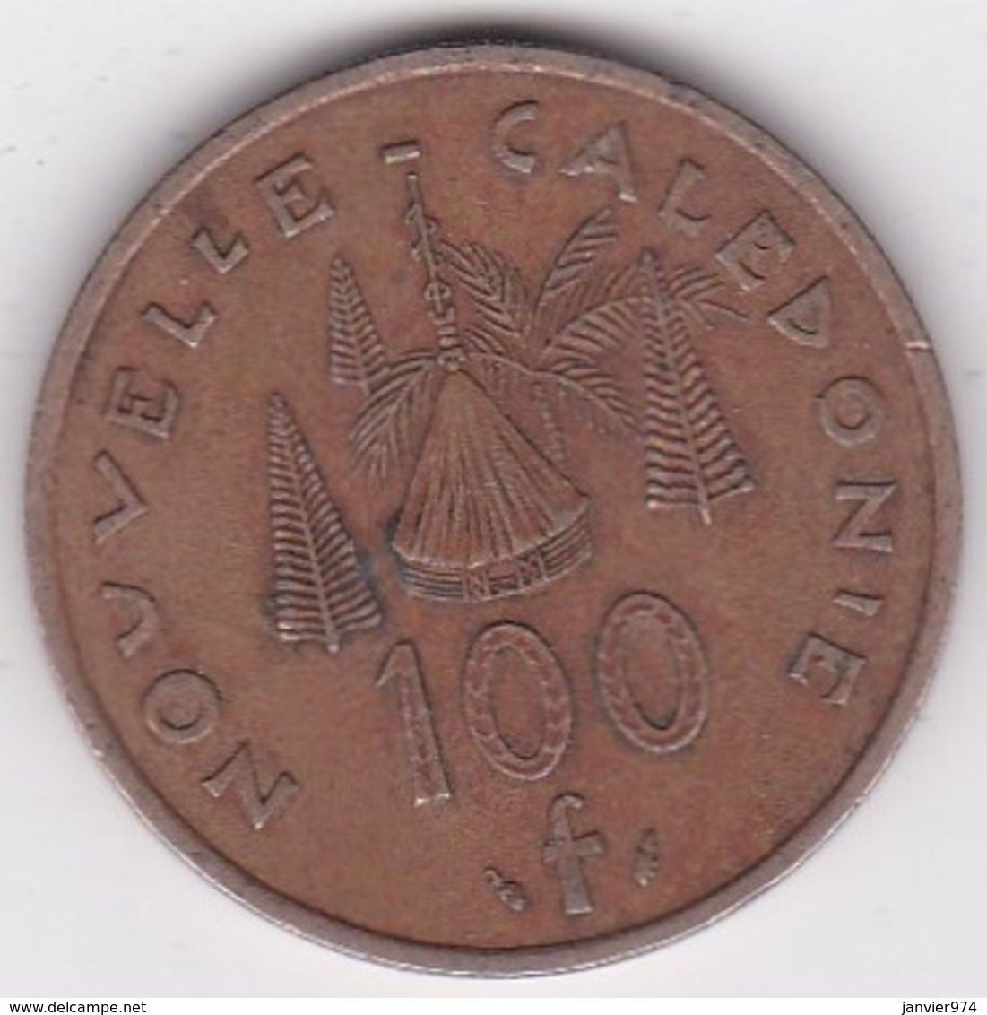 Nouvelle-Calédonie . 100 Francs 1976 . En Cupro Nickel Aluminium, Lec# 130 - New Caledonia