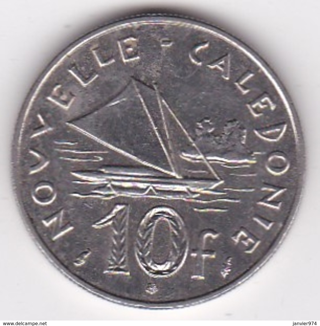 Nouvelle-Calédonie. 10 Francs 1989. En Nickel - Nieuw-Caledonië