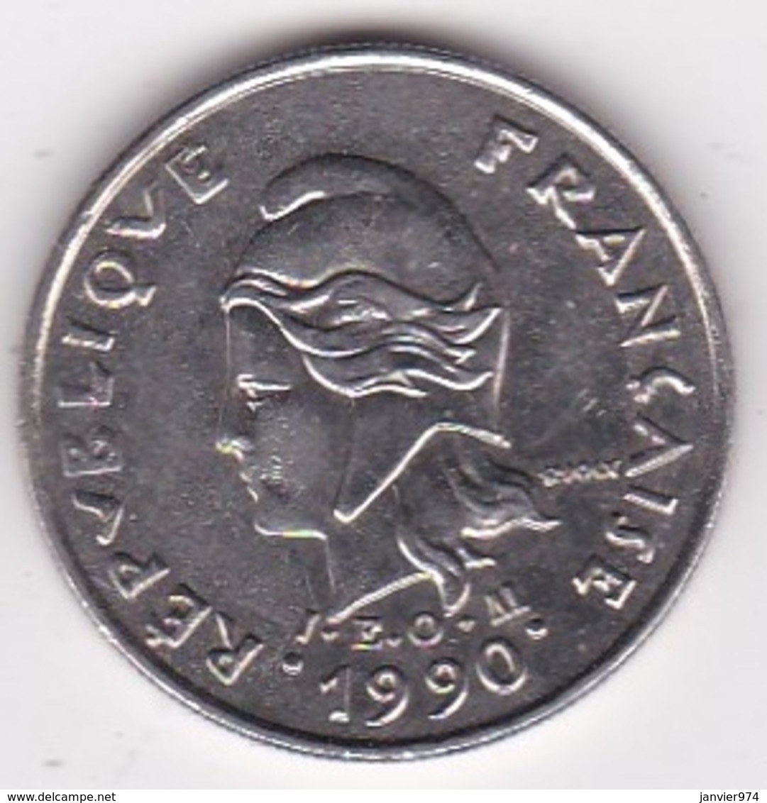 Nouvelle-Calédonie. 10 Francs 1990. En Nickel - Nieuw-Caledonië