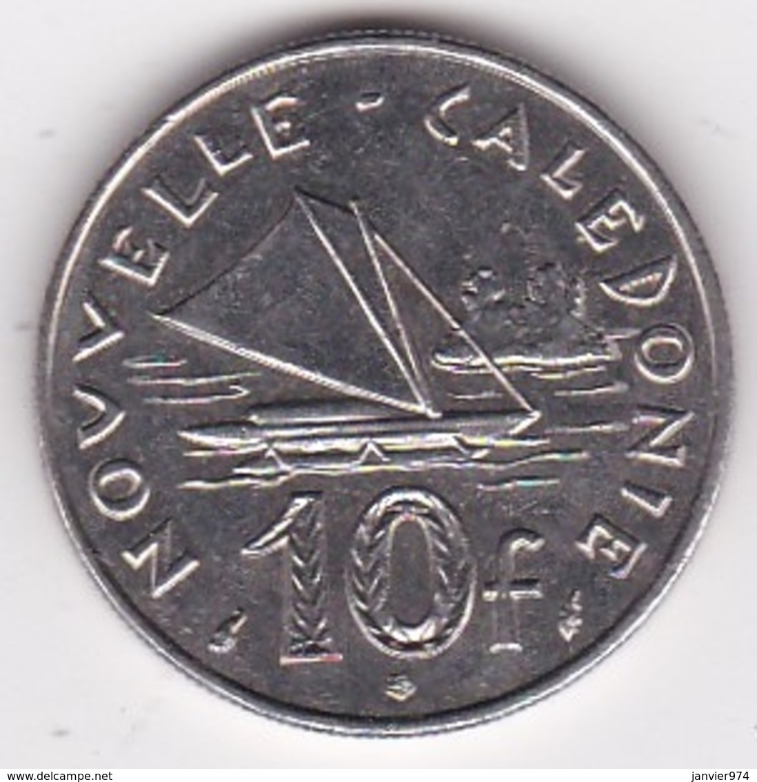 Nouvelle-Calédonie. 10 Francs 1990. En Nickel - New Caledonia
