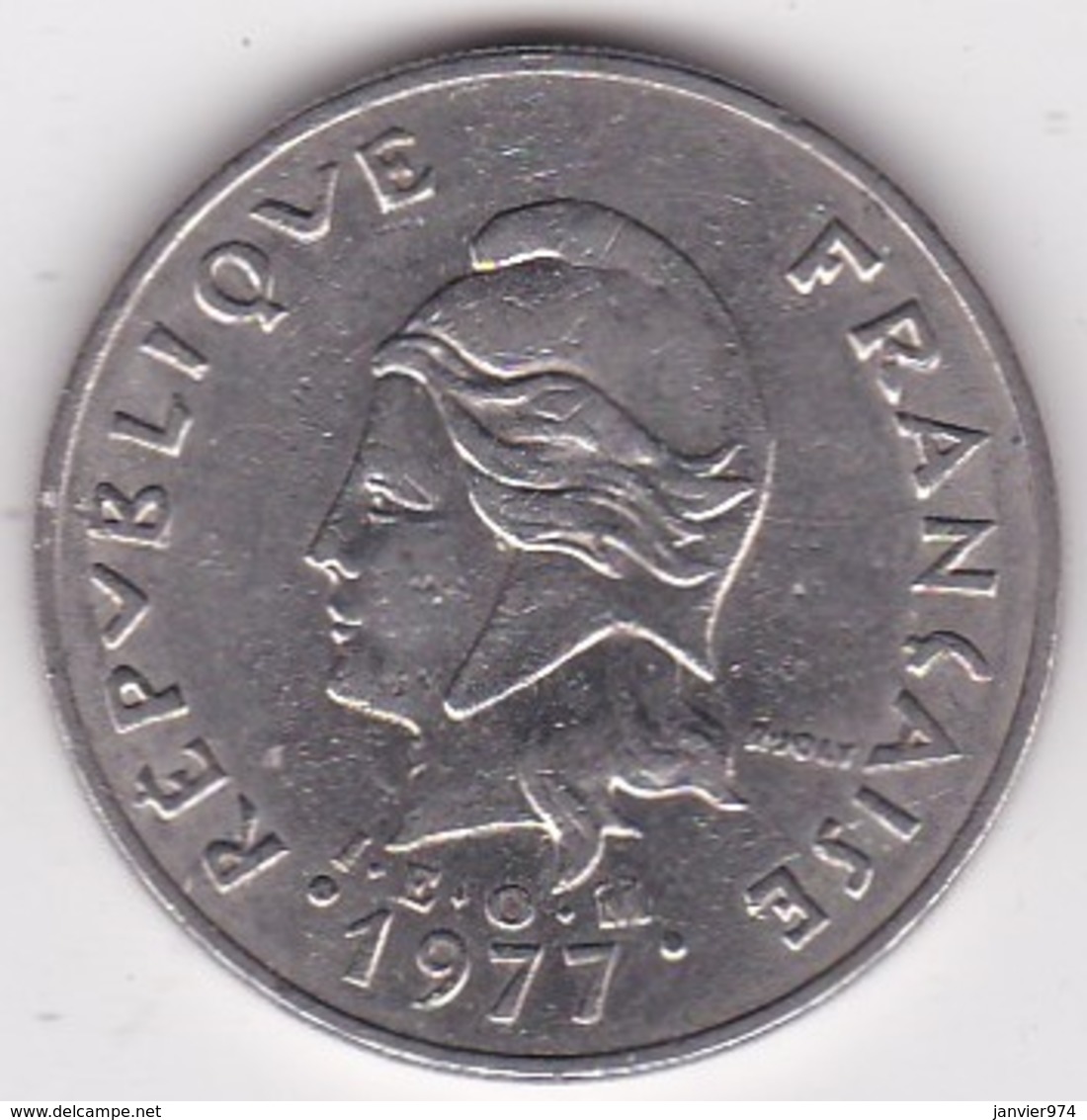 Nouvelle-Calédonie. 20 Francs 1977 En Nickel - New Caledonia