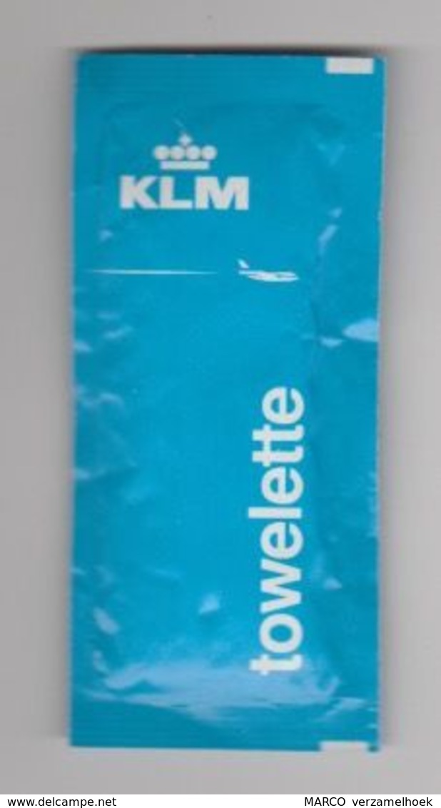 KLM Amsterdam-schiphol Towelette-verfrissingsdoekje - Materiale Promozionale