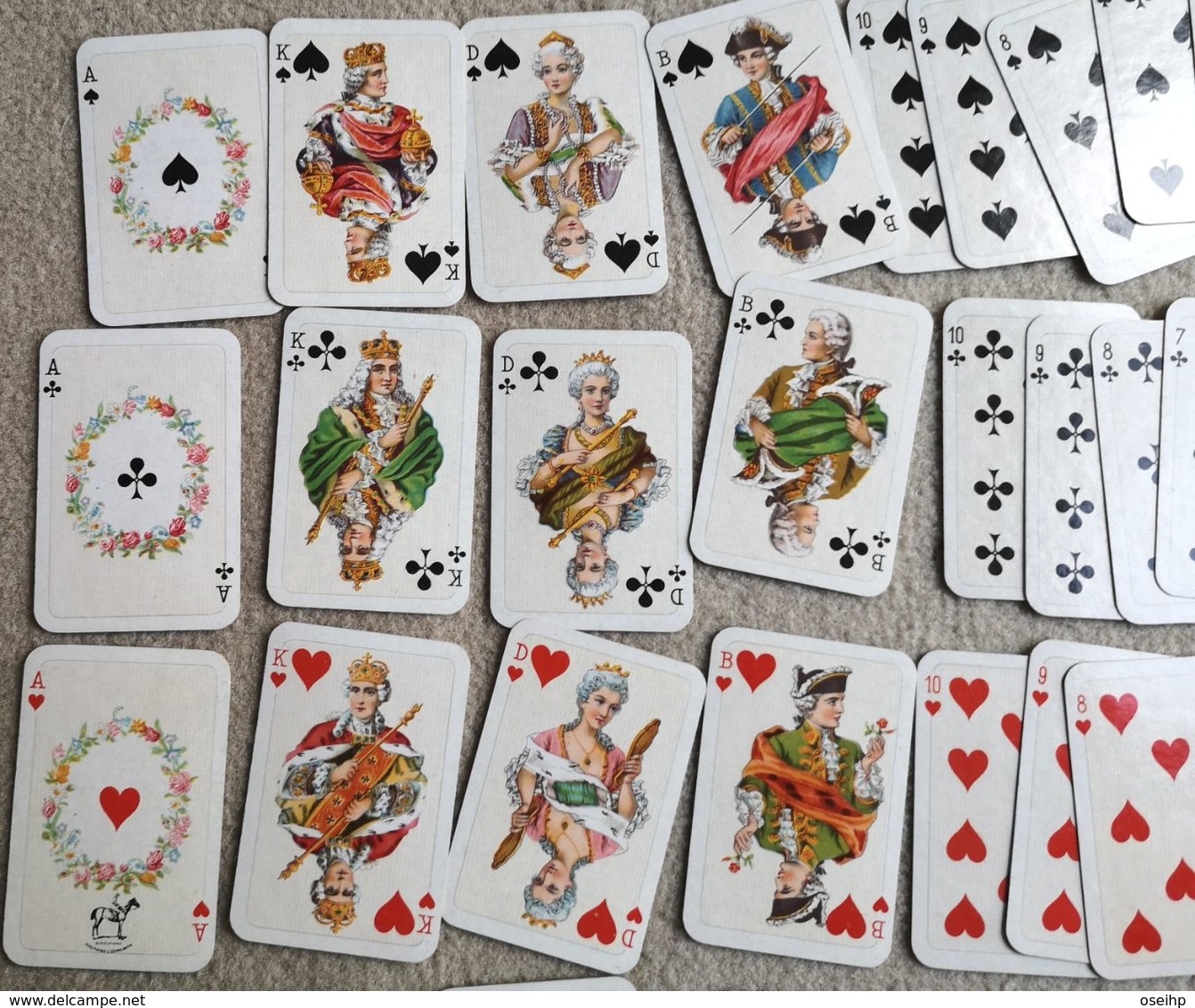 Boite 2 Jeux Jeu Miniature de Cartes 54 Cartes à Jouer PIATNIK & Shne Wien 89 NR 119 Playing Cards Vintage