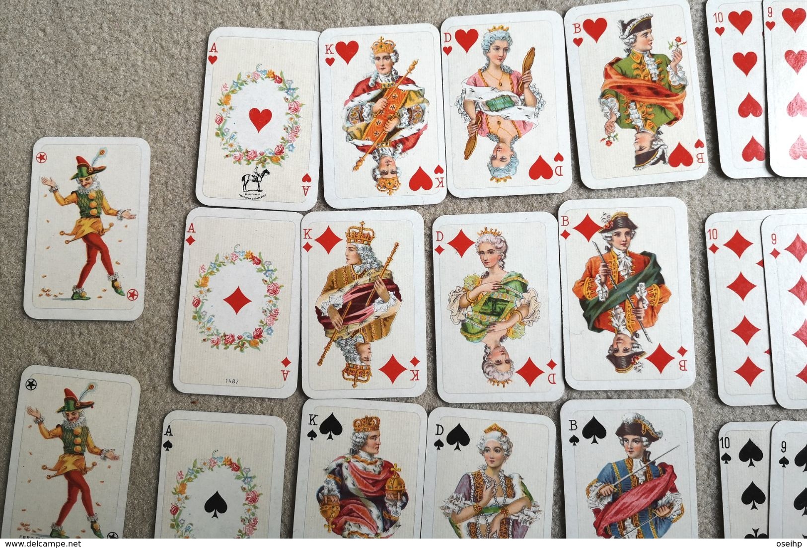 Boite 2 Jeux Jeu Miniature de Cartes 54 Cartes à Jouer PIATNIK & Shne Wien 89 NR 119 Playing Cards Vintage