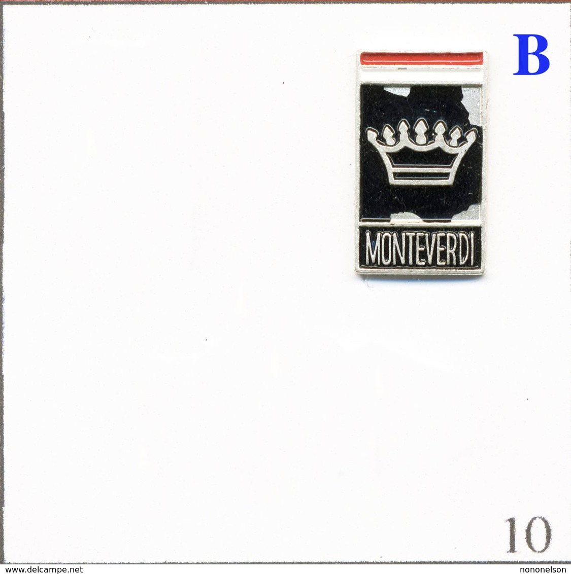 Pin's Automobile - Marque / Logo B - Monteverdi. Non Estampillé. Métal Peint. T733-10B - Altri & Non Classificati