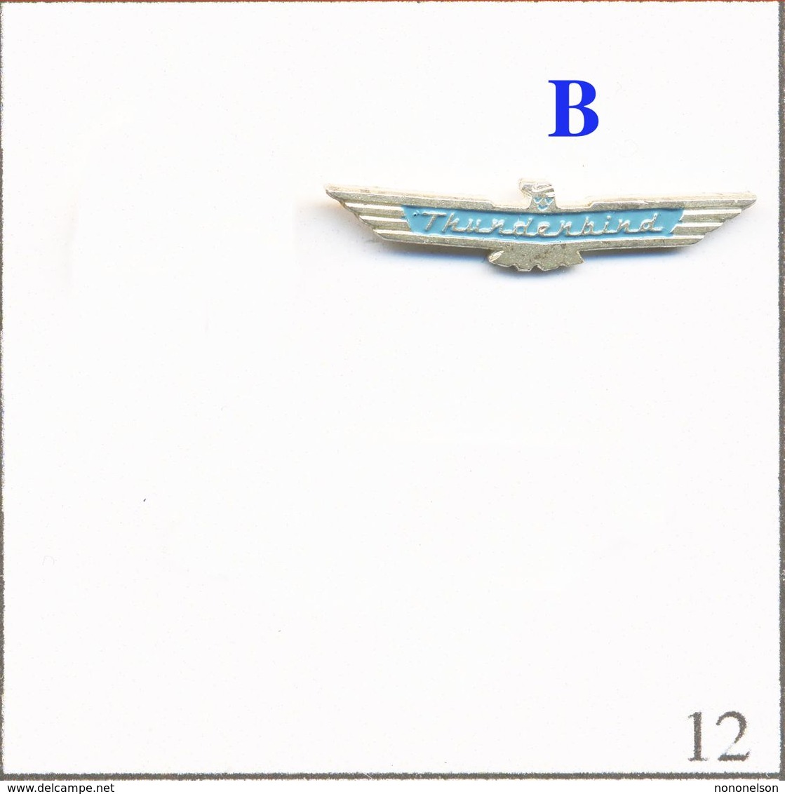 Pin's Automobile - Marque / Logo B - Thunderbird. Non Estampillé. Métal Peint. T733-12B - Otros & Sin Clasificación