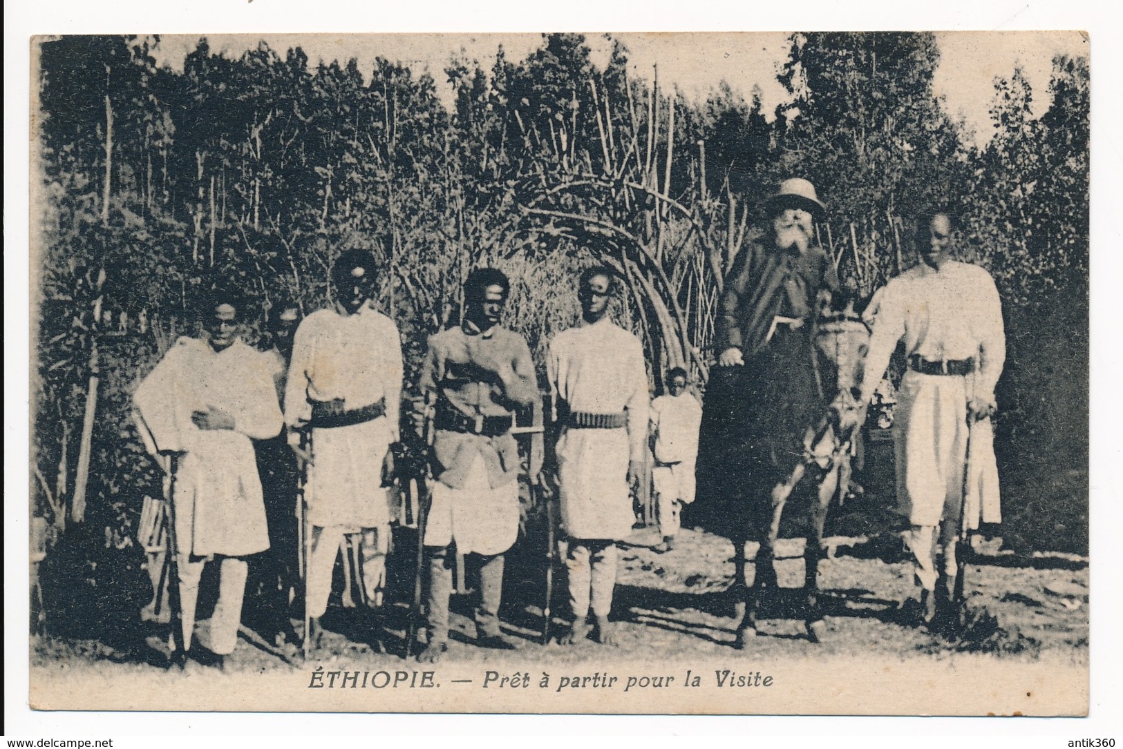 CPA ETHIOPIE Prêt à Partir Pour La Visite Colon Missionnaire - Ethiopia