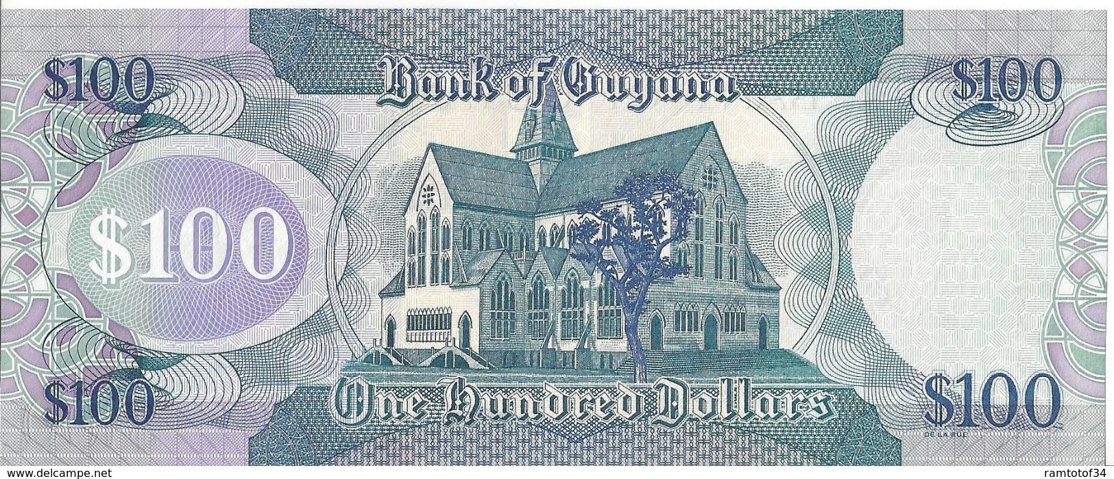 GUYANA - 100 Dollars 2005-2016 - UNC - Guyana