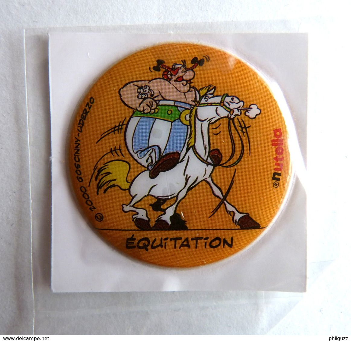 AUTOCOLLANT ASTERIX  Mousse - 2000 - NUTELLA - EQUITATION (2) - Autocollants