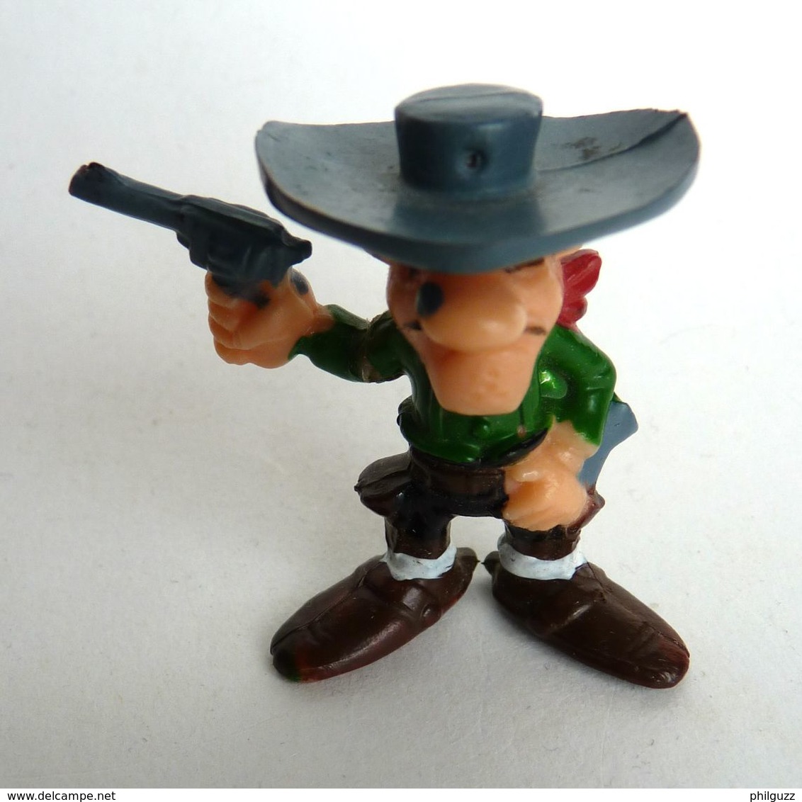 FIGURINE LUCKY LUKE BRABO 1978 JOE DALTON TBE 1 BRAS CASSE RECOLLE En L'état - Other & Unclassified