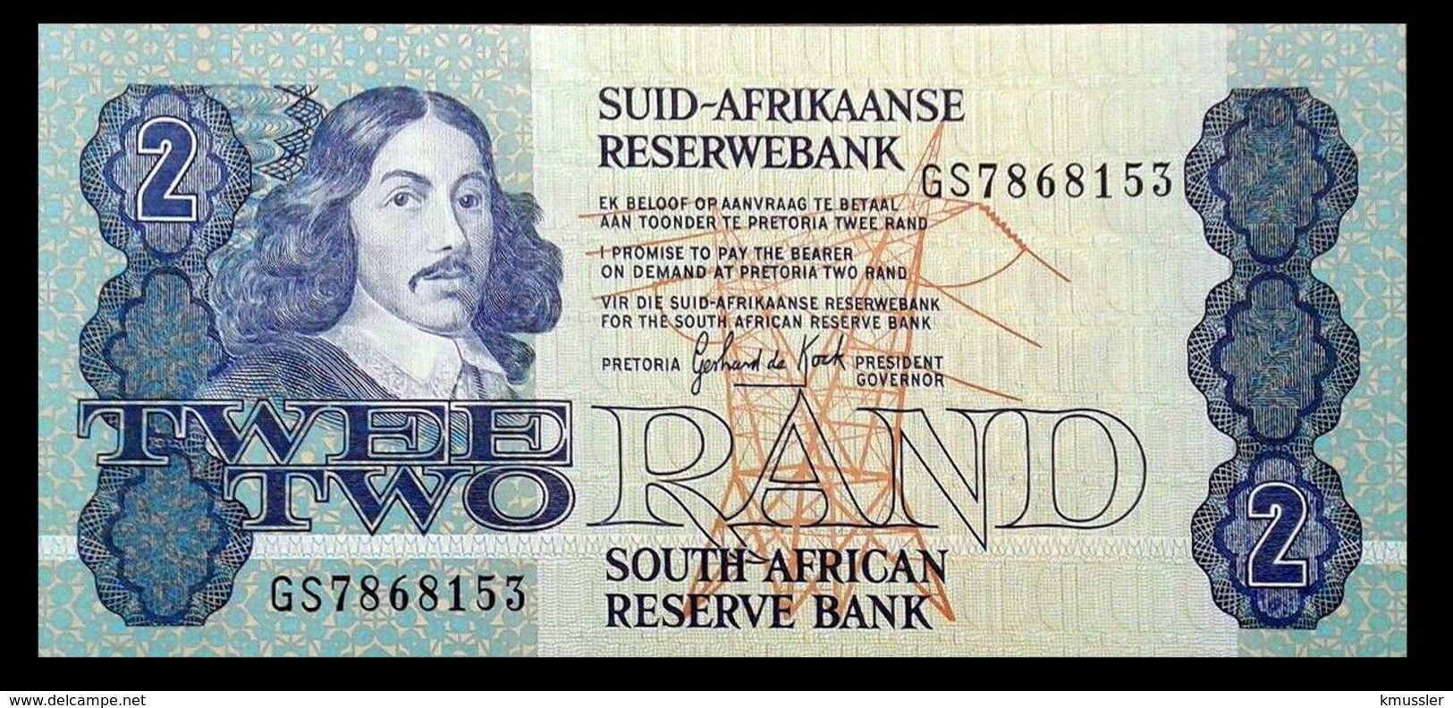 # # # Banknote Südafrika (South Africa) 2 Rand UNC # # # - Afrique Du Sud