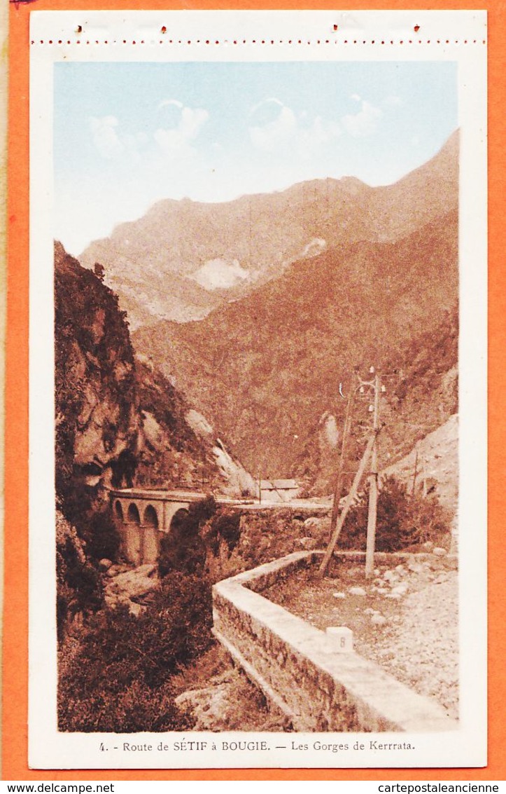 SUN059 Les Gorges De KERRATA Algérie Route De SETIF à BOUGIE Pont 1920s Phototypie PHOTO ALBERT Alger N°4 - Altri & Non Classificati